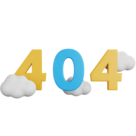 404 error message  3D Icon