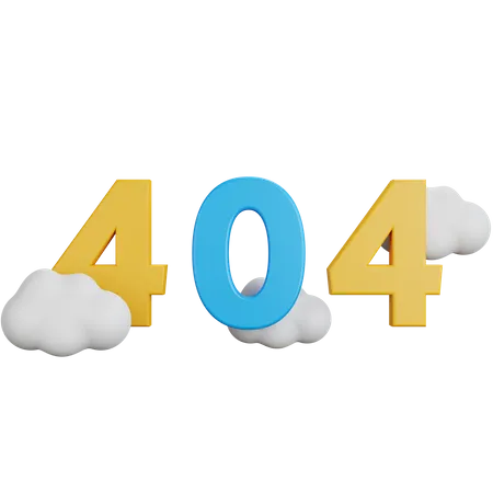 404 error message  3D Icon