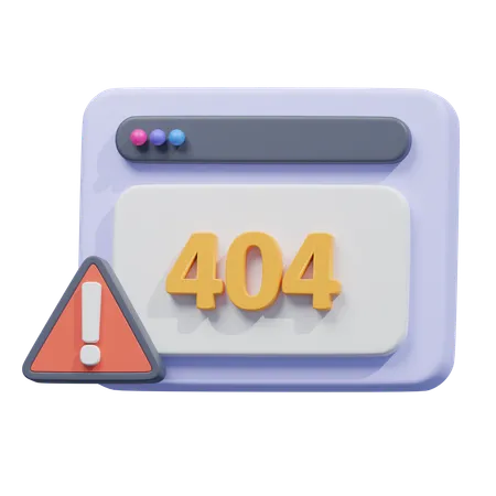 Página de error 404  3D Icon