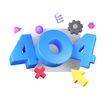 Página de error 404  3D Icon