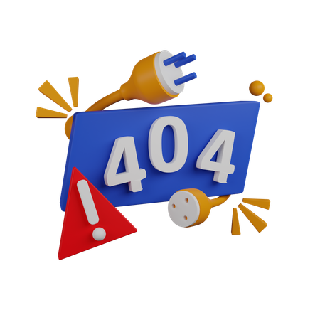 404 fail states  3D Icon