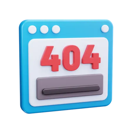 404 Fehler  3D Icon