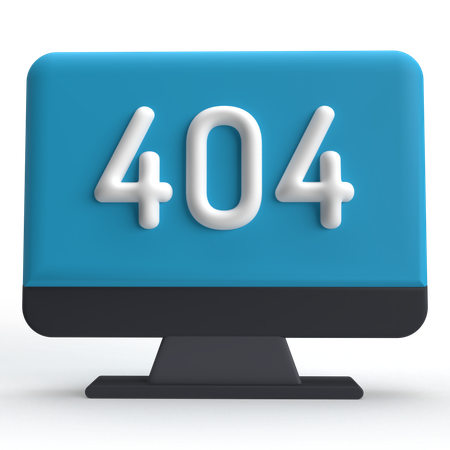 404 Fehler  3D Icon