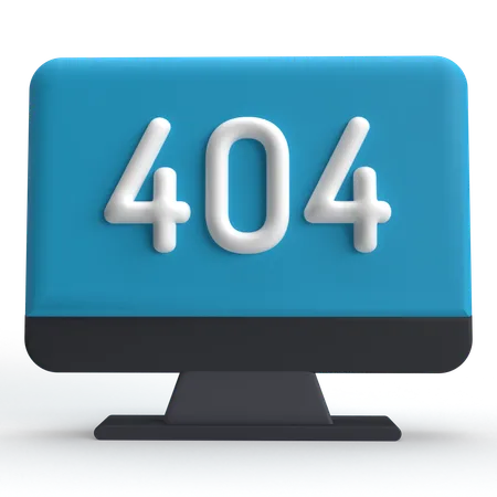 404 Fehler  3D Icon