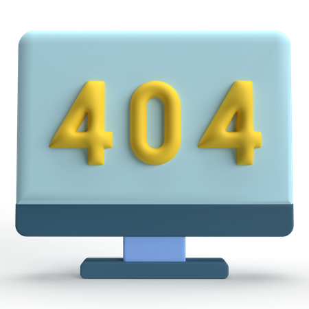 404 Fehler  3D Icon