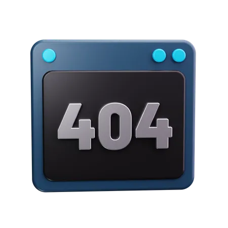 404 Fehler  3D Icon