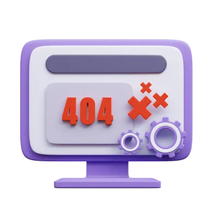 404 Fehler  3D Icon