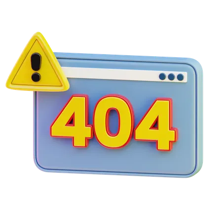 404 Fehler  3D Icon