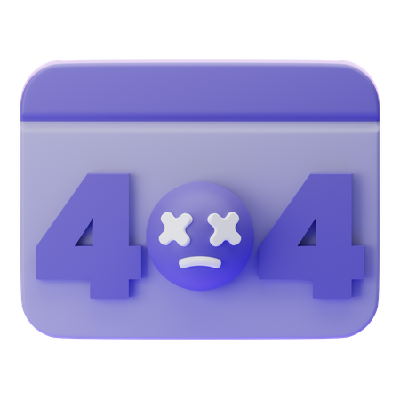 404 Fehler  3D Icon