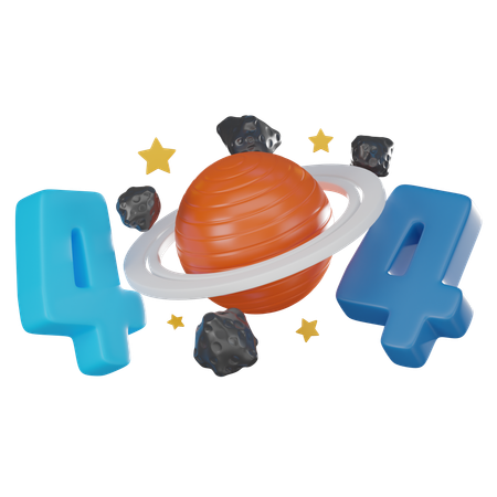 404 Fehler 3D Icon