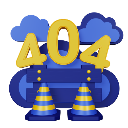 404 Fehler  3D Icon