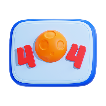 404 Fehler  3D Icon