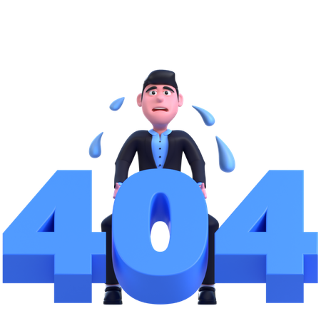 404 Fehler  3D Illustration