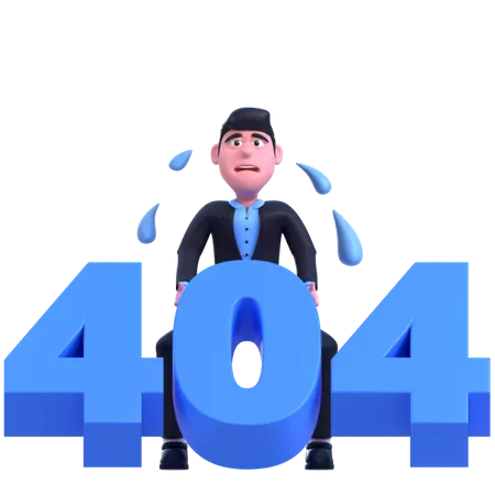 404 Fehler  3D Illustration