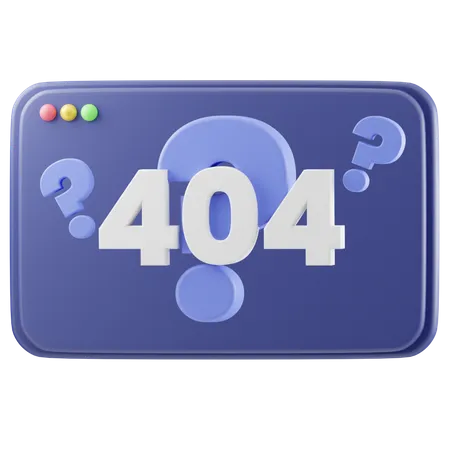 Fehler 404 3 D Abbildung 3D Illustration
