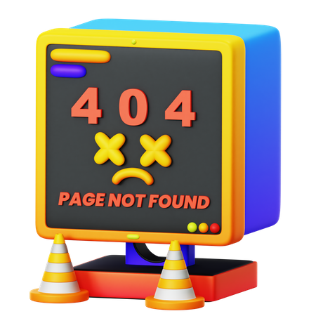 404 Fehler  3D Illustration