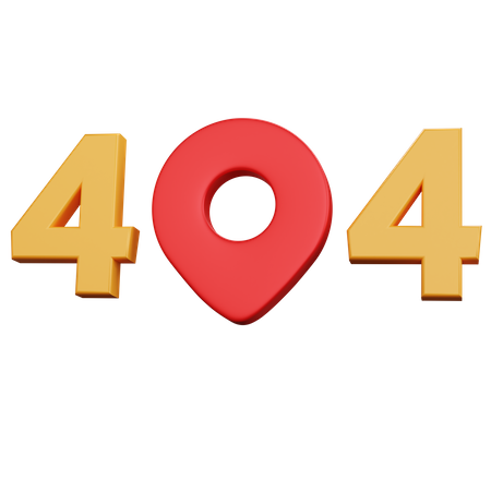 404 Fehler  3D Icon