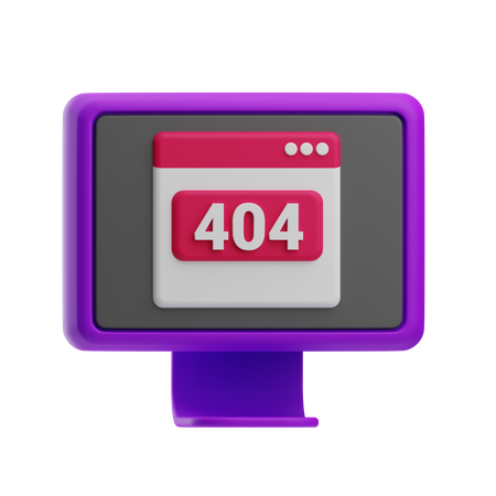 404 Fehler  3D Icon