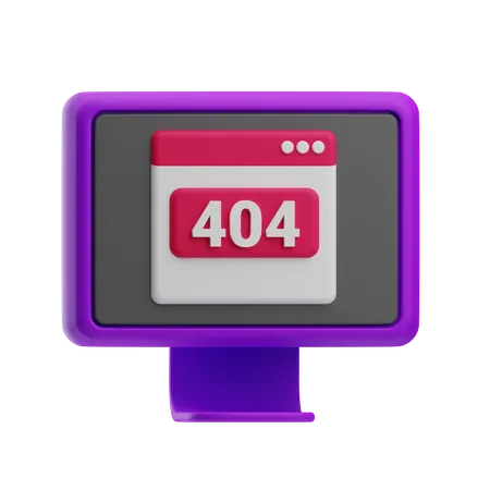 404 Fehler  3D Icon