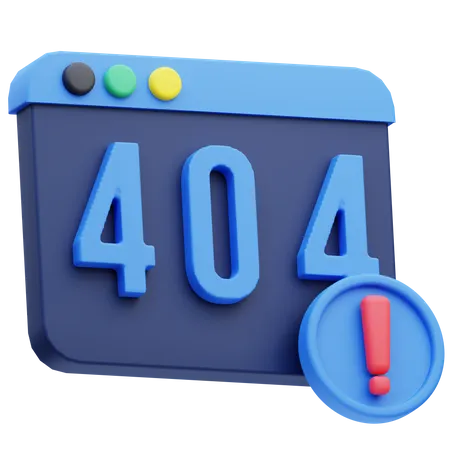 404 Fehler  3D Icon