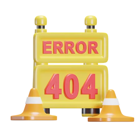 404 Fehler  3D Icon