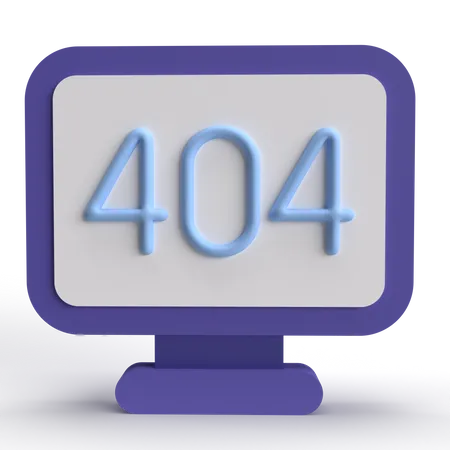 404 Fehler  3D Icon