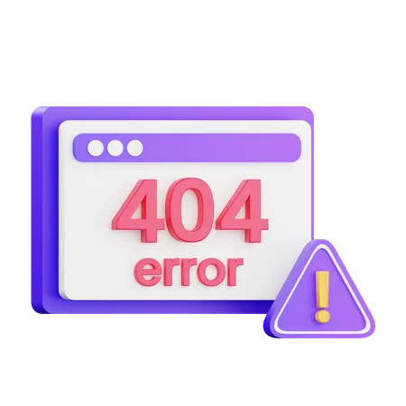 404 Fehler  3D Icon