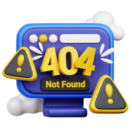 404 introuvable  3D Icon