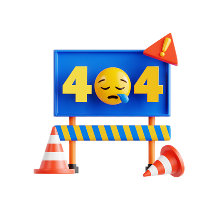 404 introuvable  3D Icon