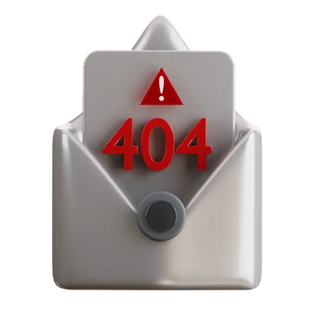 404 Mail  3D Icon