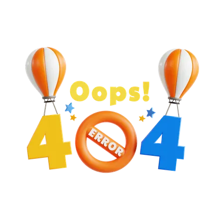 404 não encontrado  3D Icon