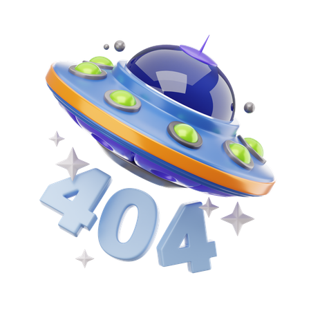 404 não encontrado  3D Icon