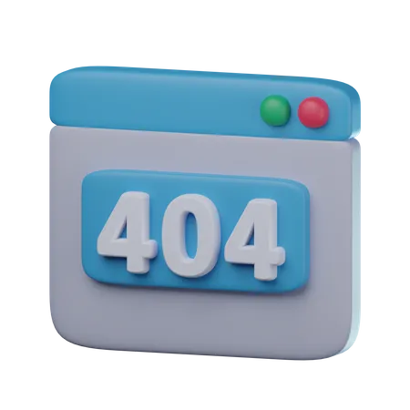 404 não encontrado  3D Icon