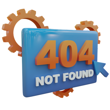 404 Nicht gefunden  3D Icon