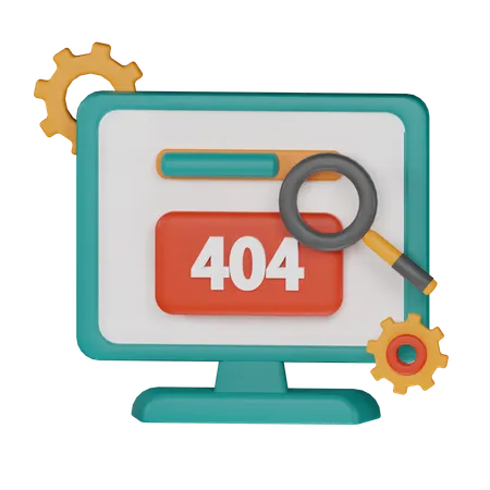 404 Nicht gefunden  3D Icon