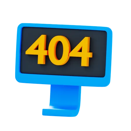 404 Nicht gefunden  3D Icon