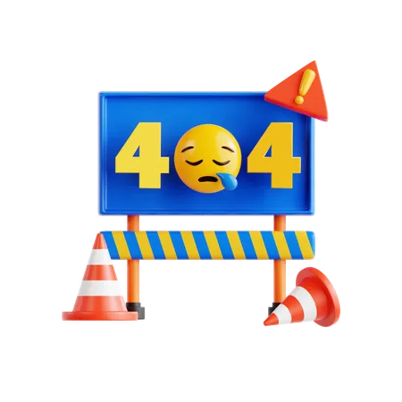 404 No encontrado  3D Icon