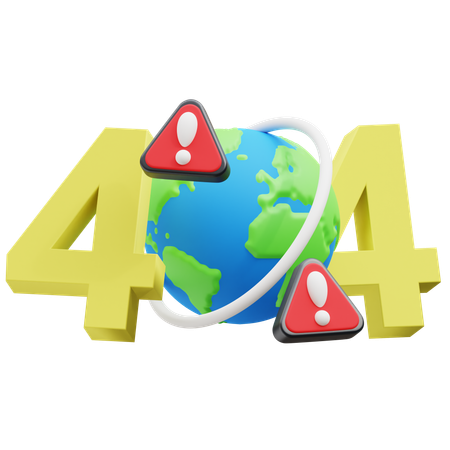 404 No encontrado  3D Icon