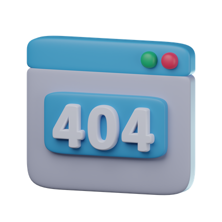 404 No encontrado  3D Icon