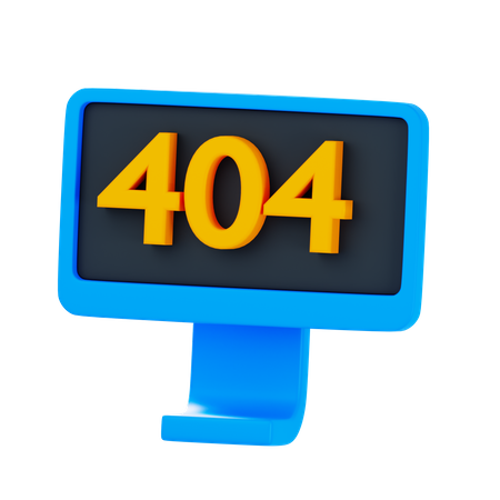 404 No encontrado  3D Icon