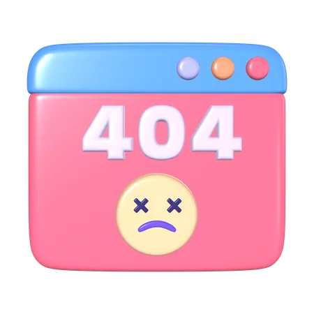 This Is 404 Not Found 3 D Render Illustration Icon It Comes As A High Resolution PNG File Isolated On A Transparent Background The Available 3 D Model File Formats Include BLEND OBJ FBX And GLTF 3D Icon