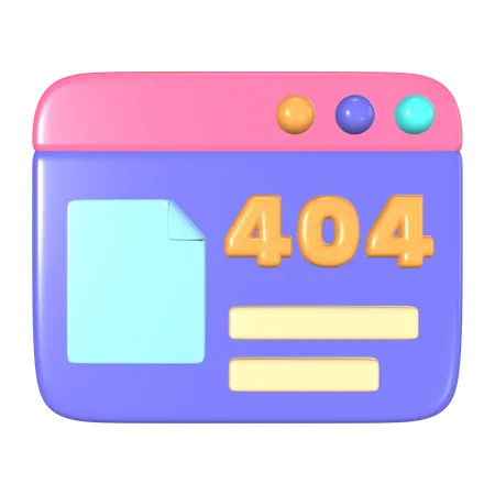 This Is 404 Not Found 3 D Render Illustration Icon It Comes As A High Resolution PNG File Isolated On A Transparent Background The Available 3 D Model File Formats Include BLEND OBJ FBX And GLTF 3D Icon