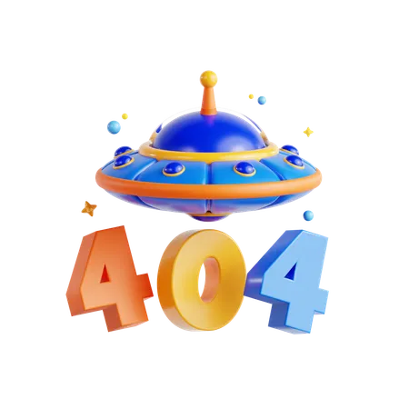 404 Not Found  3D Icon