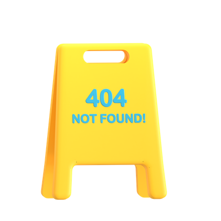 404 Not Found  3D Icon