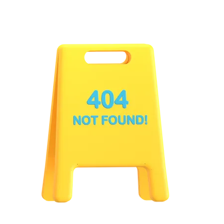 404 Not Found  3D Icon