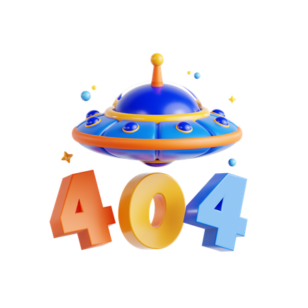 404 Not Found  3D Icon