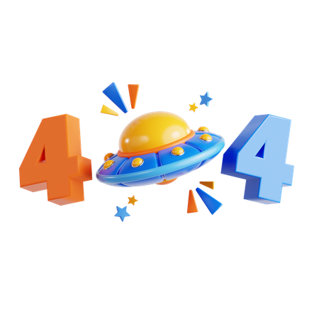 404 Not Found  3D Icon