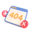 404 not found 3d logos