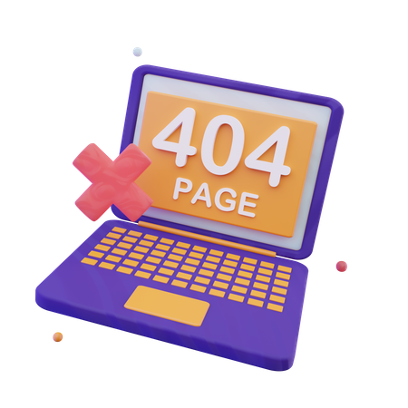 404 Page 3D Icon