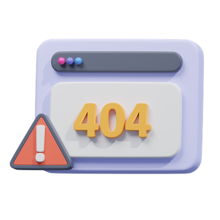 Page d'erreur 404  3D Icon